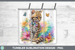 GorgeousWild Cats Rainbow Summer Tumbler design.