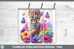 GorgeousWild Cats Rainbow Summer Tumbler design.