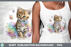 GorgeousWild Cats Rainbow Summer Shirt design.