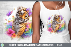 GorgeousWild Cats Rainbow Summer Shirt design.