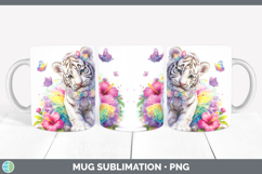 GorgeousWild Cats Rainbow Summer Mug Wrap design.