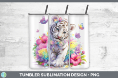 GorgeousWild Cats Rainbow Summer Tumbler design.