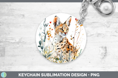 GorgeousWild Cats Keychain design.