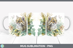 GorgeousWild Cats Sketch Mug Wrap design.