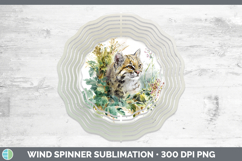 GorgeousWild Cats Sketch Wind Spinner design.