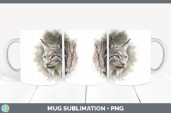 GorgeousWild Cats Tree Peek Mug Wrap design.