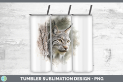 GorgeousWild Cats Tree Peek Tumbler design.