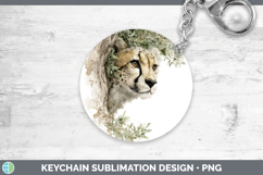 GorgeousWild Cats Tree Peek Keychain design.