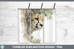 GorgeousWild Cats Tree Peek Tumbler design.