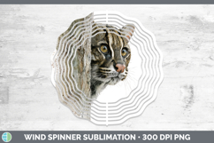 GorgeousWild Cats Tree Peek Wind Spinner design.