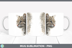 GorgeousWild Cats Tree Peek Mug Wrap design.