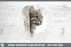 GorgeousWild Cats Tree Peek Wind Spinner design.