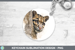GorgeousWild Cats Tree Peek Keychain design.