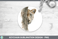 GorgeousWild Cats Tree Peek Keychain design.