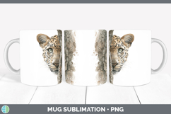 GorgeousWild Cats Tree Peek Mug Wrap design.