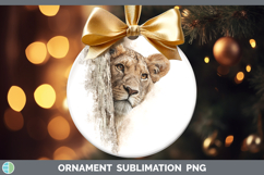 GorgeousWild Cats Tree Peek Ornament design.