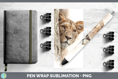 GorgeousWild Cats Tree Peek Pen Wrap design.