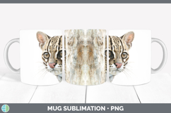 GorgeousWild Cats Tree Peek Mug Wrap design.