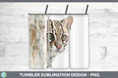 GorgeousWild Cats Tree Peek Tumbler design.