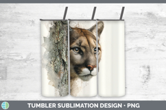 GorgeousWild Cats Tree Peek Tumbler design.