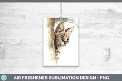 GorgeousWild Cats Tree Peek Air Freshener design.