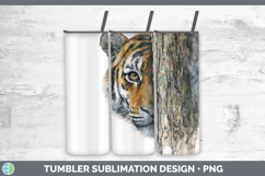 GorgeousWild Cats Tree Peek Tumbler design.