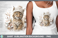 GorgeousWild Cats Winter Knit Hat Shirt design.