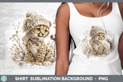 GorgeousWild Cats Winter Knit Hat Shirt design.