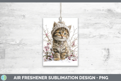 GorgeousWild Cats Winter Knit Hat Air Freshener design.