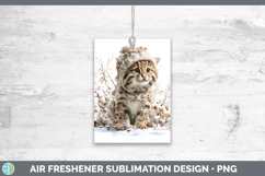 GorgeousWild Cats Winter Knit Hat Air Freshener design.