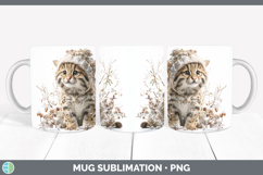 GorgeousWild Cats Winter Knit Hat Mug Wrap design.