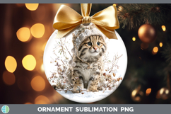 GorgeousWild Cats Winter Knit Hat Ornament design.