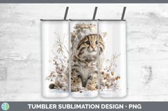 GorgeousWild Cats Winter Knit Hat Tumbler design.