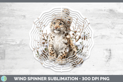 GorgeousWild Cats Winter Knit Hat Wind Spinner design.