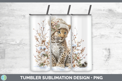 GorgeousWild Cats Winter Knit Hat Tumbler design.