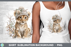 GorgeousWild Cats Winter Knit Hat Shirt design.