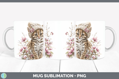 GorgeousWild Cats Winter Knit Hat Mug Wrap design.