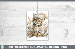 GorgeousWild Cats Winter Knit Hat Air Freshener design.