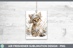 GorgeousWild Cats Winter Knit Hat Air Freshener design.