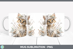 GorgeousWild Cats Winter Knit Hat Mug Wrap design.