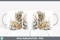 GorgeousWild Cats Winter Knit Hat Mug Wrap design.