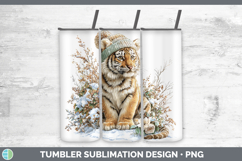 GorgeousWild Cats Winter Knit Hat Tumbler design.