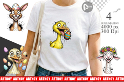 Wild Easter Animal Sketch Sublimation Product Image 1