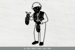 Wild Fishing Papercut Product Image 1