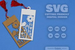 Wild Floral Bookmark SVG Product Image 1