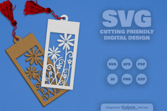 Wild Floral Bookmark SVG Product Image 2