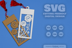 Wild Floral Bookmark SVG Product Image 1