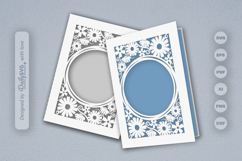 Floral Greeting Card SVG Product Image 1
