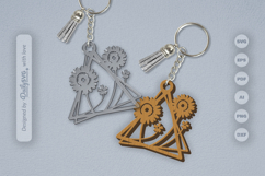 Wild Floral Keychain SVG Product Image 1