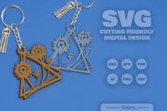 Wild Floral Keychain SVG Product Image 2